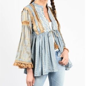 Victorian Lace Cardigan Womens. Size M/L